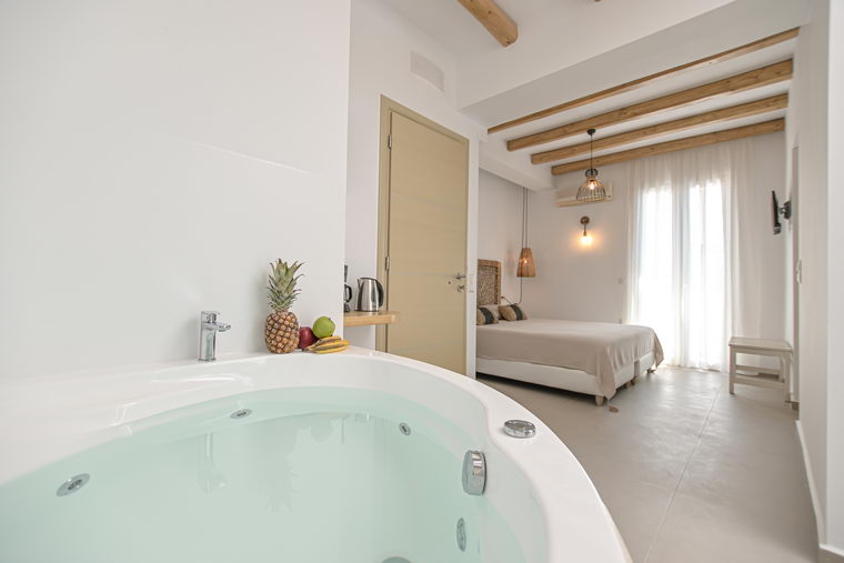 Deluxe double room with indoor hydromassage tub